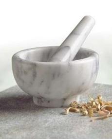 Marble Mortar & Pestle