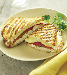 Grilled Chicken & Roasted Pepper Panini