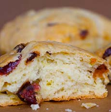 Chocolate Cranberry Scones