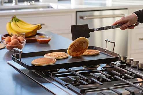 Griddle With Pancakes