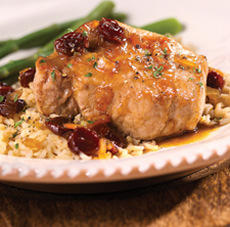 Pork Chops With Cherry Sauce