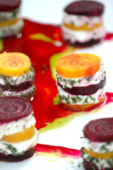 Beet & Goat Cheese Stacks