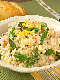 Asparagus & Rock Shrimp Risotto