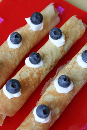 Blueberry Crepes