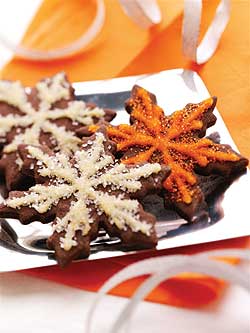 Chocolate Tangerine Cutouts