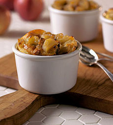 Apple Cheddar Bread Pudding