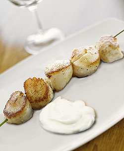 Scallops Brochette