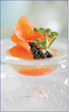 smoked salmon and caviar