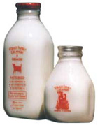 Straus organic milk and cream