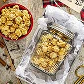Gingerbread Popcorn Snack Mix