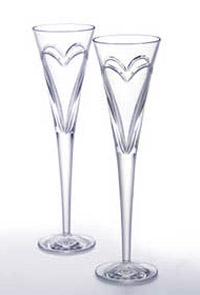 Waterford Valentine Flutes