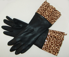 leopard gloves