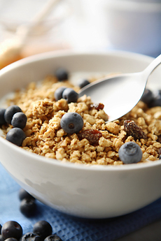 Cereal With Blueberries