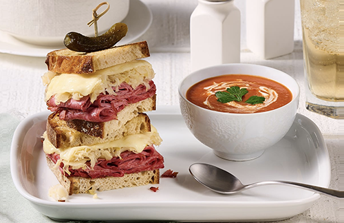 Reuben Sandwich & Soup