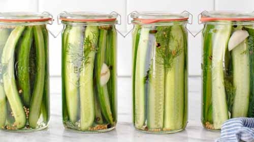 Overnight Dill Pickles