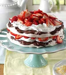 Strawberry Chocolate Vacherin