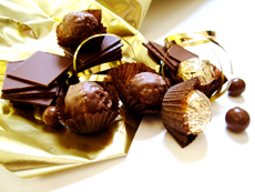 assortment of gourmet chocolates