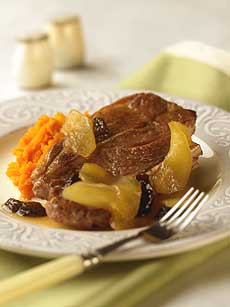 Maple And Apple Braised Lamb Shoulder Chops