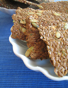 Yaya's Raw Rah organic flax seed crackers