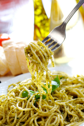 Spaghetti With Pesto Sauce