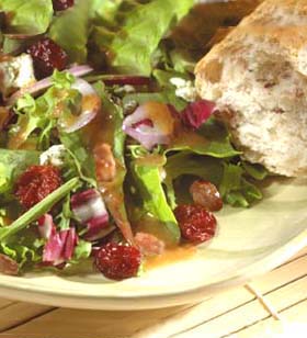 Salad With Nuts and Cherries