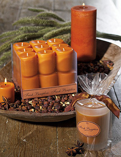 pumpkin candles